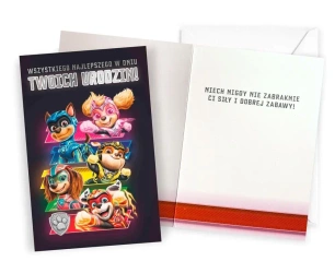 Karnet Urodziny Psi Patrol - Kukartka