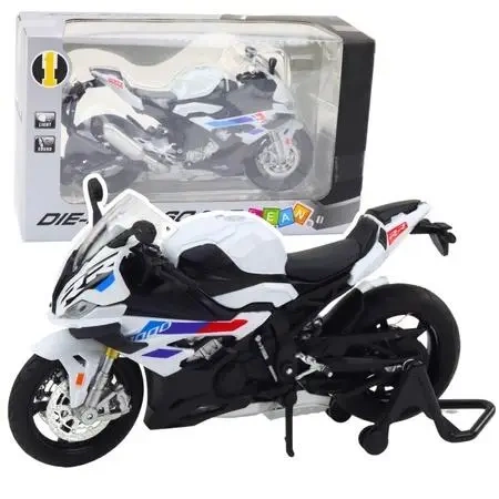 Motocykl metalowy ze światłem i dżwiękiem 1:12 - Leantoys