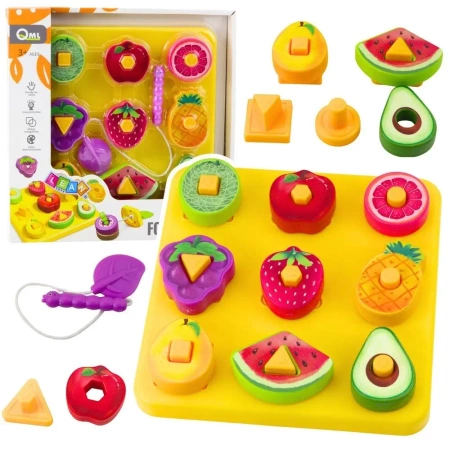 Układanka edukacyjna owoce - Leantoys