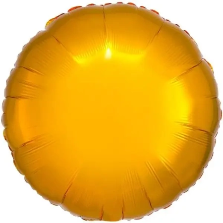 Balon foliowy metalik złoty okrągły 43cm - Amscan