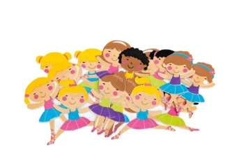 Naklejki z pianki taniec 16szt - Brewis