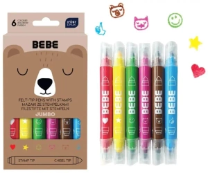Mazaki jumbo ze stempel 6szt Bebe Friend - INTERDRUK