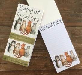 Lista zakupów z magnesem MNP16 4 koty - Alex Clark