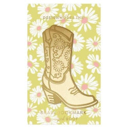 Metalowa zakładka do książek duża - cowgirl boot - Designworks Ink