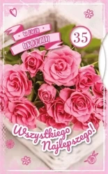 Karnet Urodziny wymienne cyfry - Armin Style