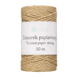 Sznurek papierowy skręcany 50m kraft - Dalprint