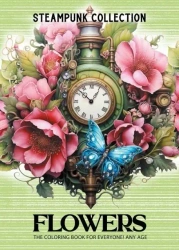 Kolorowanka A4 pionowa 8 obrazków Kwiaty zielony - Fresh