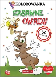 Kolorowanka. Zabawne owady z naklejkami - praca zbiorowa