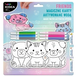 Magiczne karty aktywowane wodą friends Kidea - DERFORM