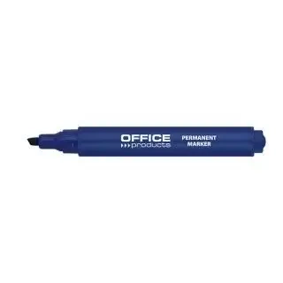 Marker permanentny ścięty 1-5mm niebieski (12szt) - Office