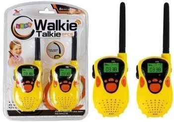 Walkie Talkie krótkofalówki 100m żółte - Leantoys