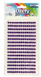 Dżety samoprzylepne fioletowe 4mm 240szt - Brewis