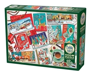 Puzzle 1000 Kartki świąteczne G3 - Cobble Hill