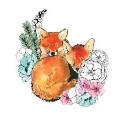 Karnet Swarovski kwadrat CL1226 Lisy - Clear Creations