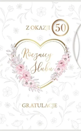 Karnet Rocznica Ślubu wymienne cyfry - Armin Style