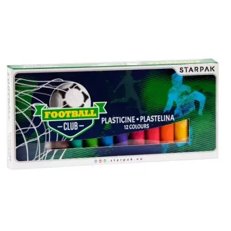 Plastelina Football, 12 kolorów