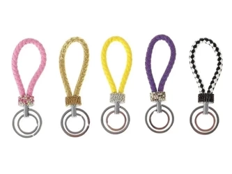 Brelok plecionka z diamencikami 13cm - ADAR
