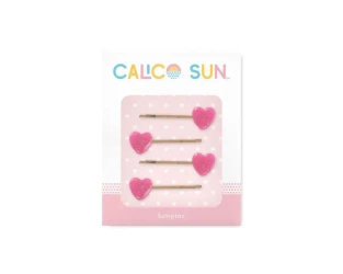 Spinki do włosów Sophia - Serduszko 4szt. - Calico Sun