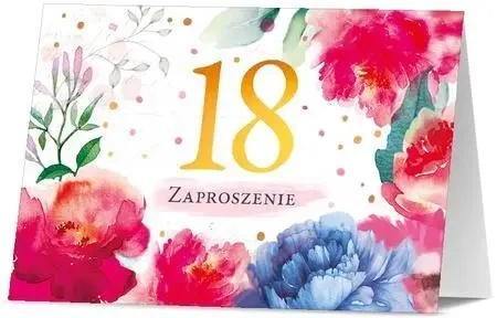 Zaproszenie Urodziny 18 (10szt) - Pan Dragon