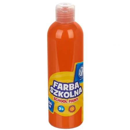 Farba szkolna naturalna tempera Astra 250 ml pomarańczowa - ASTRA art-pap