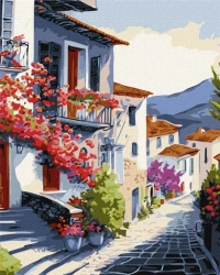 Malowanie po numerach - Miasteczko 40x50cm - Ideyka