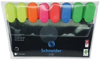 Zakreślacze Job mix kolorów 8szt - Schneider