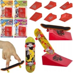 Mini deskorolka z rampą MIX - Trifox