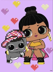 Diamentowa mozaika - LOL Honey Bun 15x20cm - Ideyka