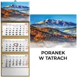 Kalendarz 2026 trójdzielny poranek w tartrach - Evena