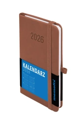 Kalendarz 2026 B6 Memofix TDW mocha mousse - -
