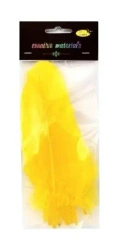 Piórka twarde żółte 10szt - Galeria Hobby