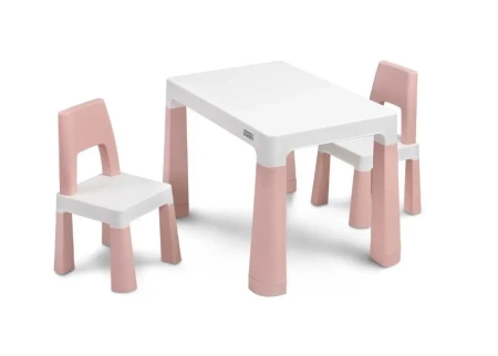 Stolik dziecięcy z 2 krzesełkami Monti pink - Toyz