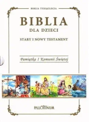 Biblia Tysiąclecia dla dzieci Stary i Nowy Testament Pamiątka I Komunii Świętej