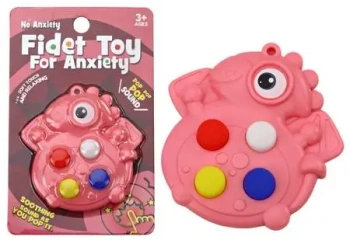 Pop It Dinozaur antystresowy sensoryczny różow - Leantoys