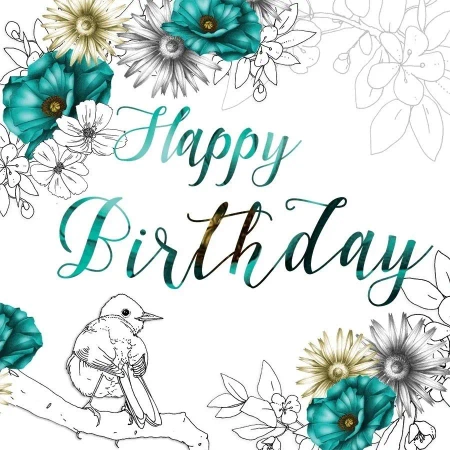 Karnet Swarovski kwadrat CL1408 Urodziny kwiaty - Clear Creations