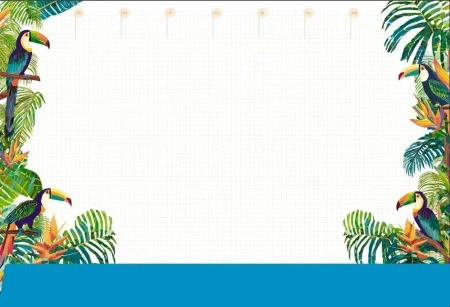 Podkład na biurko notes B3 - tropiki - Tetis