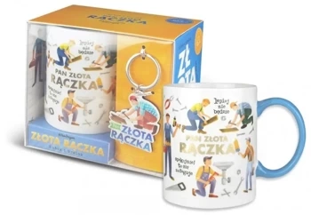 Zestaw kubek + brelok Złota rączka - Pan Dragon