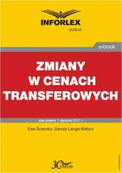 eBook Zmiany w cenach transferowych - Ewa Ścierska