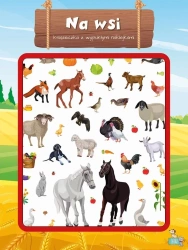 Książeczka z wypukłymi naklejkami. Na wsi - praca zbiorowa