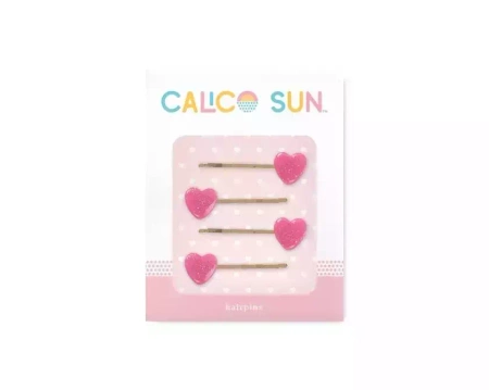 Spinki do włosów Sophia. Serduszko, 4 sztuki