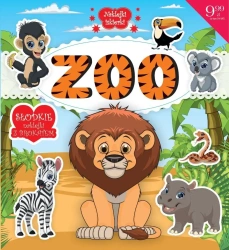 Naklejki iskierki z brokatem. ZOO - praca zbiorowa