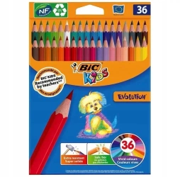 Kredki ołówkowe Kids Evolution ECOlutions 36szt - BIC