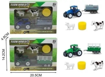 Zestaw farma traktor z akcesoriami MIX - Merkpol