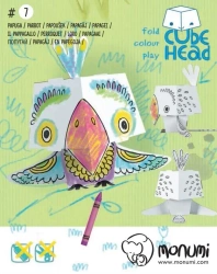 Cube head. Papuga. Złóż i pokoloruj - praca zbiorowa