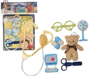 Zestaw lekarz z pluszowym misiem - Merkpol