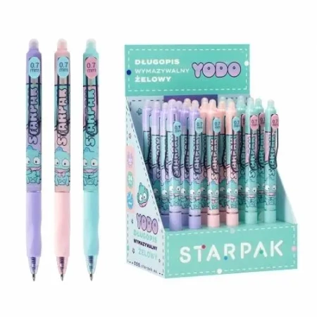 Długopis ścieralny automatyczny 0,7 Yodo (24szt) - STARPAK