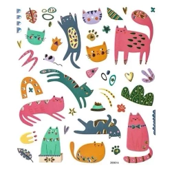 Naklejki z kryształkami Zabawne koty 38szt - Dalprint dpCraft