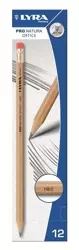 Ołówek Pro Natura HB/2 z gumką (12szt) - Lyra