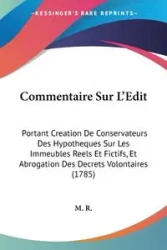 Commentaire Sur L'Edit - M. R.