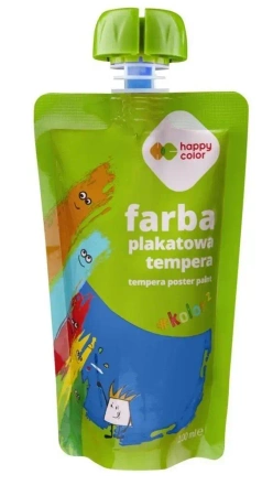 Farba tempera 100ml niebieska HAPPY COLOR - GDD